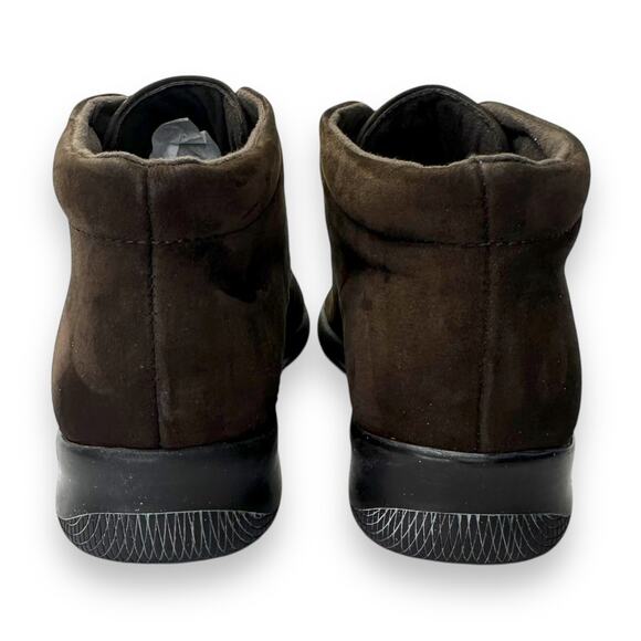 Munro Women's Comb Last Lace Up Suede Walking Ankle Bootie 6 N Brown Nubuck - Picture 9 of 11